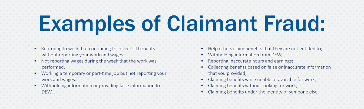 Examples of Claimant Fraud
