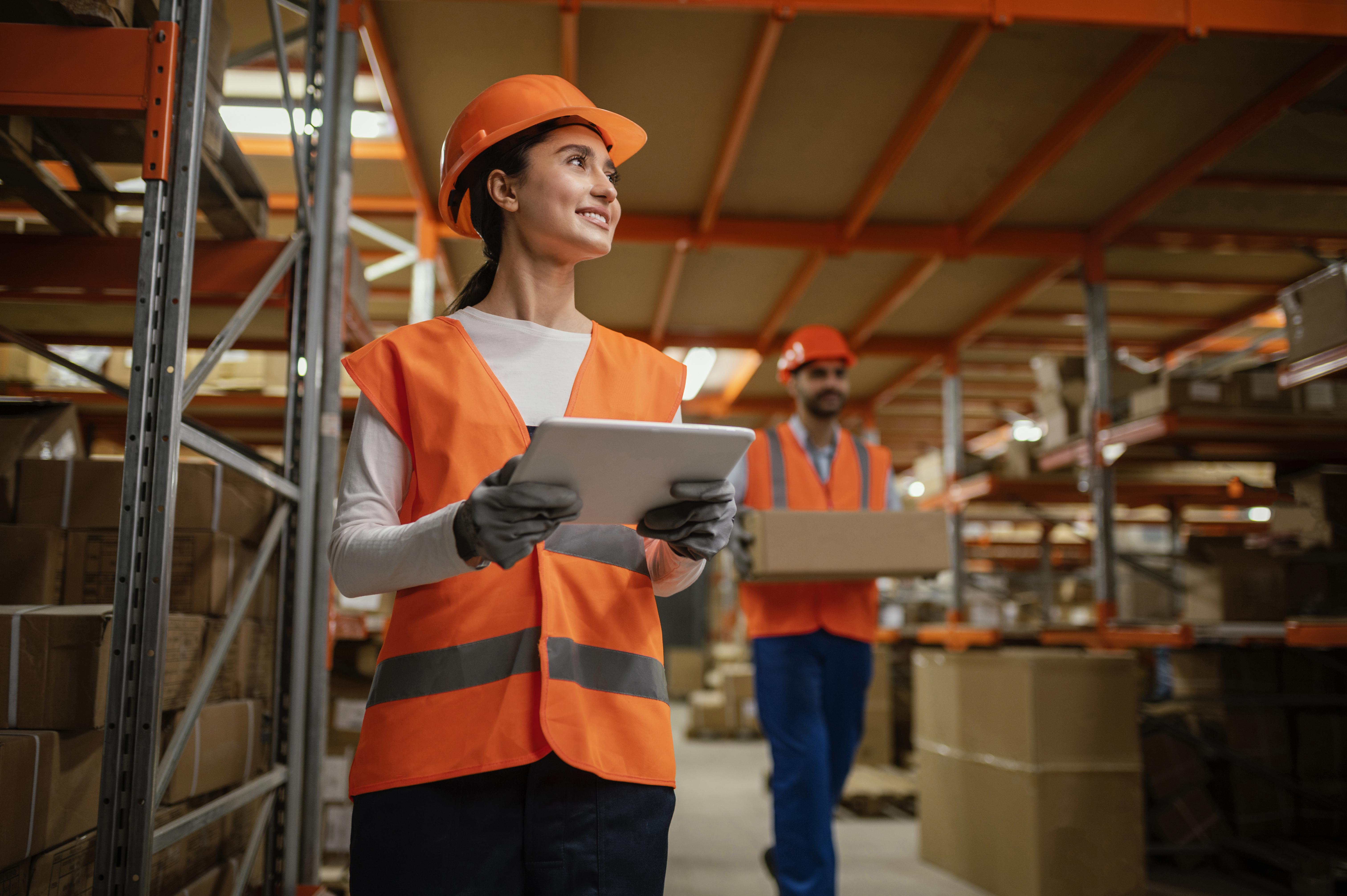 Employee in Hard Hat