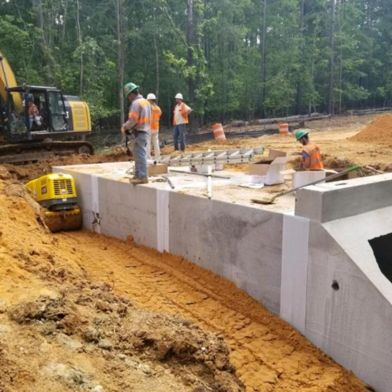 Crew of Lindler's Construction of SC, LLC, workers on a job site 
